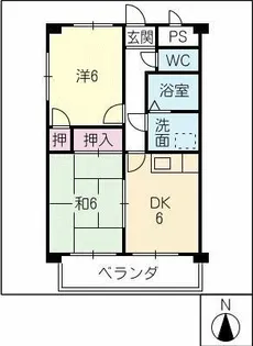 ミリアーゼ【1階】の間取り
