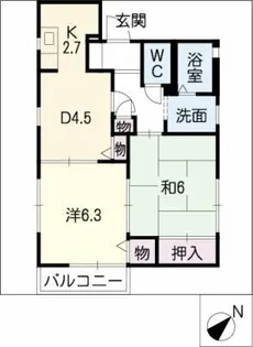ディアスYT Ⅱ【1階】の間取り