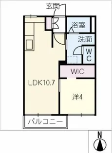 タウニー青山【2階】の間取り