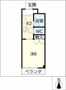 コーポ吉川【2階】の間取り