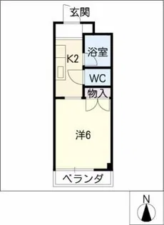 コーポ吉川【2階】の間取り