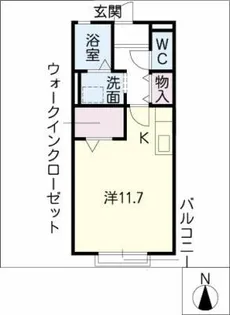 エスポワール・メゾン【2階】の間取り