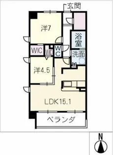 仮)ブリスコート鳴子北【3階】の間取り