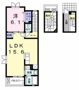 アンジュドルミエール【3階】の間取り