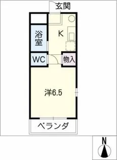 シェルブライト三番館【1階】の間取り