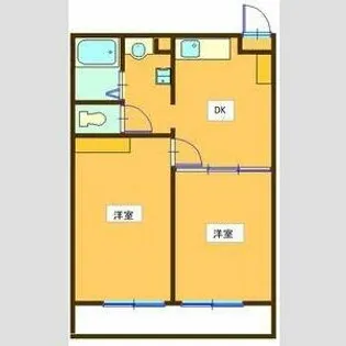 旭ヶ丘East【202号室】の間取り