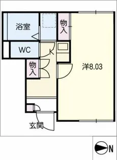 レオネクスト元八事【1階】の間取り