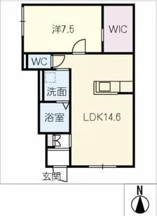 テイクプレイス【1階】の間取り