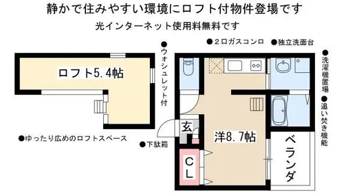Luck【2階】の間取り