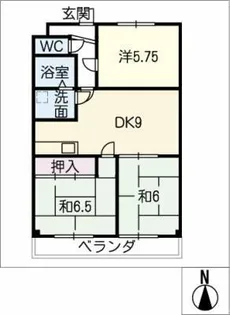グリーンハイムL【3階】の間取り