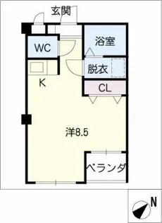 クレストG・Y【5階】の間取り