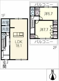 サンシャインⅢ【1階】の間取り