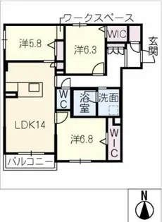 Mt.billion β【2階】の間取り