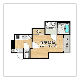 R-smart chocolat【1階】の間取り