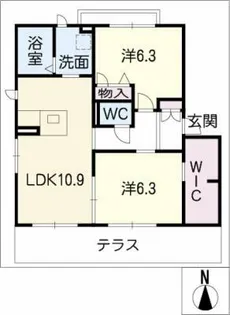 アルカンシエル EAST【1階】の間取り