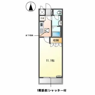 グランレーブⅡ【1階】の間取り