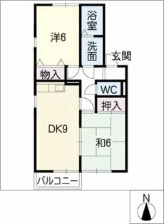 スプリングヴィレッジ【2階】の間取り