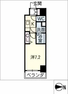 ワールドアイ名古屋城北【12階】の間取り