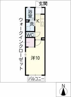 ニシケイ緑ハイツ【1階】の間取り