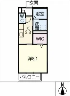 サンライズ平井【1階】の間取り