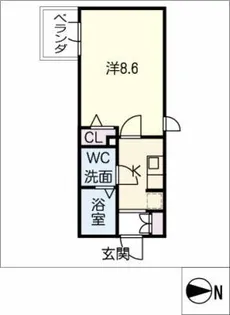 SOLEIL神宮【2階】の間取り