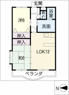OESTE VILLA【1階】の間取り