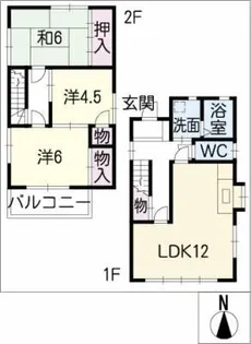 佐藤リースハウス【2階】の間取り