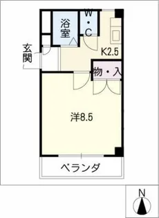 ロアール明日香【1階】の間取り