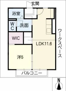 グリーンステージしんさかえA棟【2階】の間取り