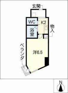サンパーク丸の内(5~14F)【12階】の間取り