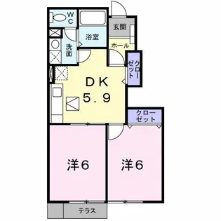 アメニティ ワン【103号室】の間取り