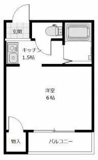 レジュール伊賀【4階】の間取り