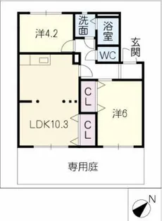 フレグランス21【1階】の間取り