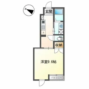 アジャート【1階】の間取り