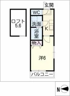 コーポM2【2階】の間取り