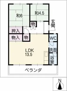 サンシャイン美合Ⅱ【2階】の間取り