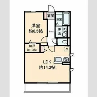 エスポワールN【1階】の間取り