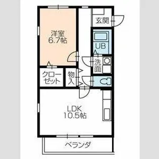 グランジール【1階】の間取り