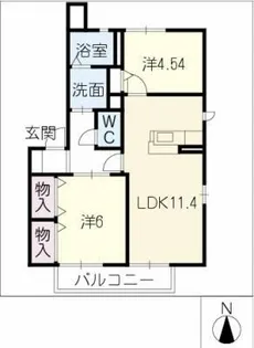 サンシャイン【2階】の間取り