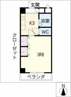 アークヒル鳥見【2階】の間取り