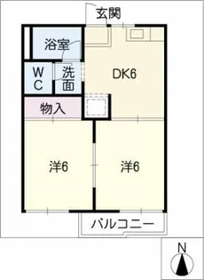 コーポ池田【1階】の間取り