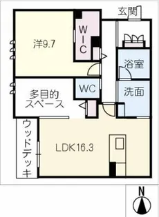 SATSUKI TERRACE【1階】の間取り