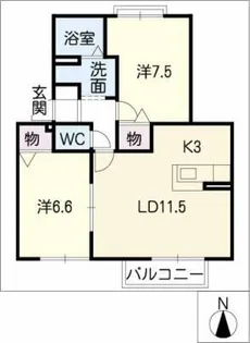 Foresいとう【2階】の間取り
