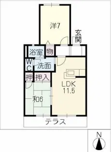 エンペラー【1階】の間取り