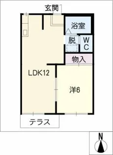 月ヶ丘ハイツ【1階】の間取り