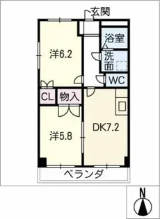 ハイムノイエスト【2階】の間取り