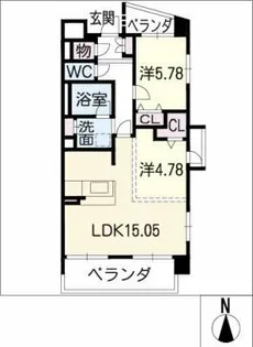 グランコール瑞穂公園Ⅱ【2階】の間取り