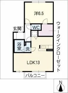 ウエストタウン・ディアス【2階】の間取り