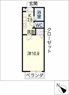 クレア塩釜【2階】の間取り