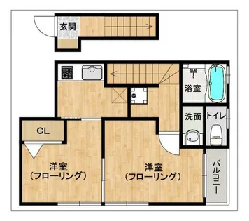 ロザリオカーサ6【203号室】の間取り